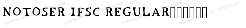 NotoSer ifSC Regular字体转换